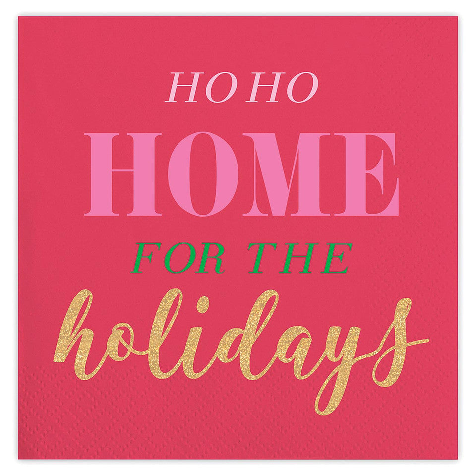 Home for the Holiday Beverage Napkin 5"