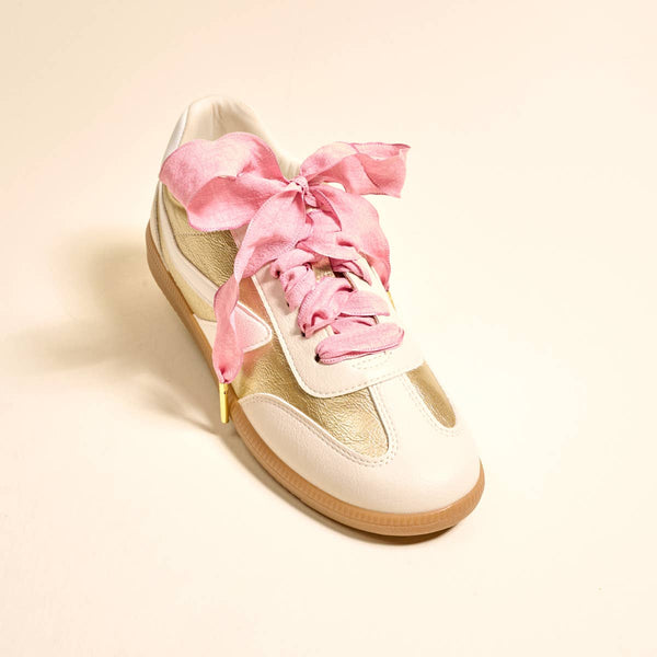 Step It Up Shoelaces – Frilly Pink