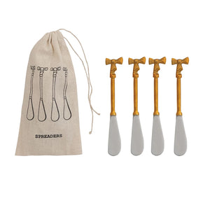 Bow spreader Set of 4 in Drawstring Bag
