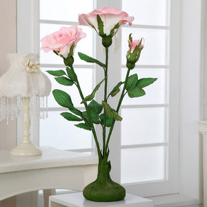 Standing Artificial Roses 23" - Pink