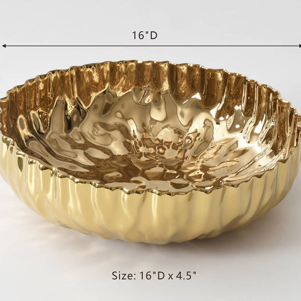 Extra Large Shallow Bowl - Mascali Bianca D'oro