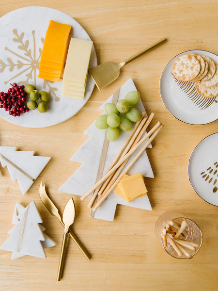 Marble Tree Coasters - Set of 2