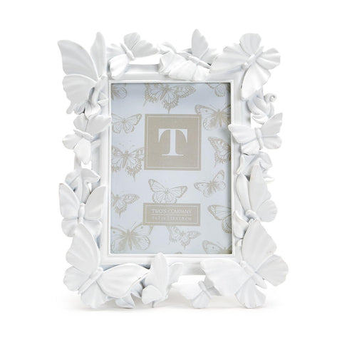 White Butterfly 5"x7" Photo Frame