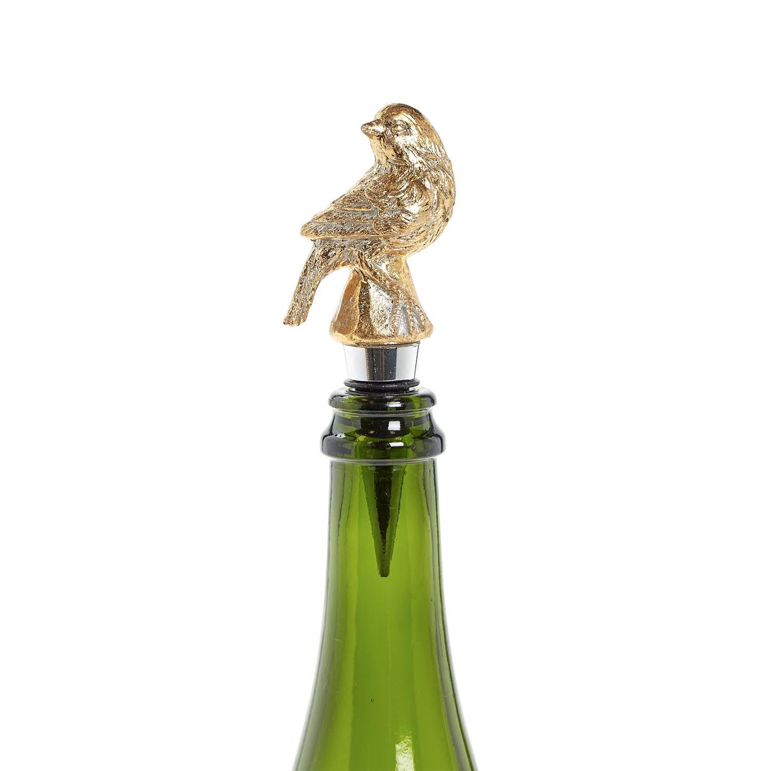Gold Bird Bottle Stopper - Assorted Styles