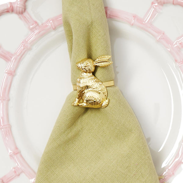 Gold Bunny Napkin Ring
