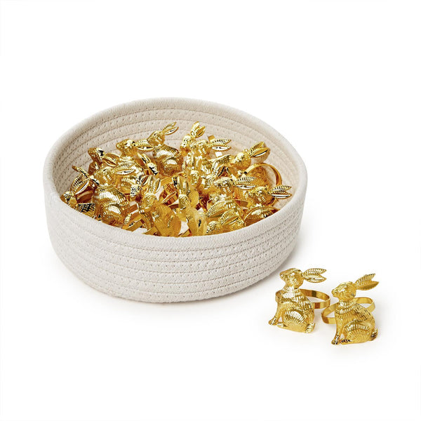 Gold Bunny Napkin Ring