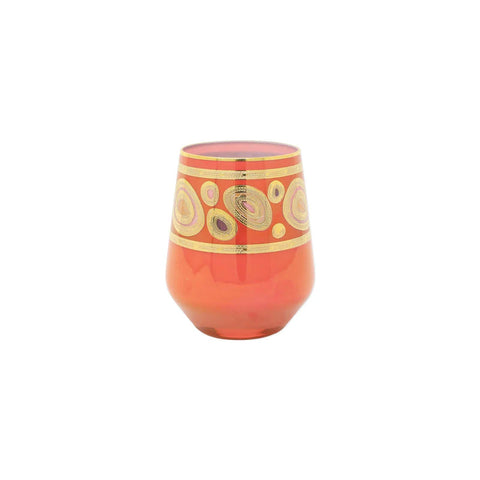 Regalia Stemless Wine Glass - coral