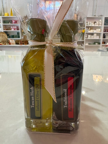 Tuscan Herb Olive Oil & Traditional Balsamic Vinegar Gift Set