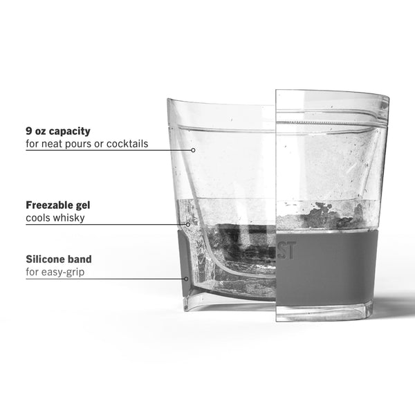 Whiskey Freeze Insulated Cooling Cups - Smoke