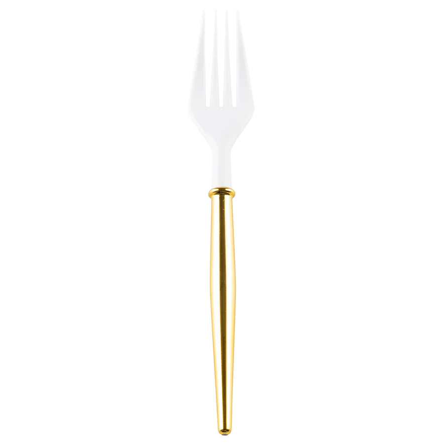 Gold Bella Plastic Cocktail Forks/20PC