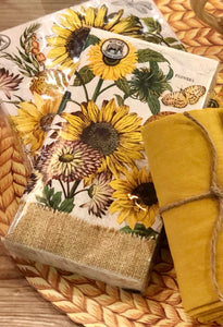 Sunflower Hostess Napkin